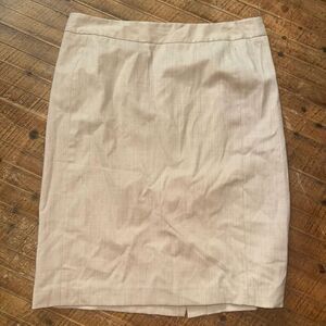 Banana Republic wool blend size 10 tan career pencil skirt